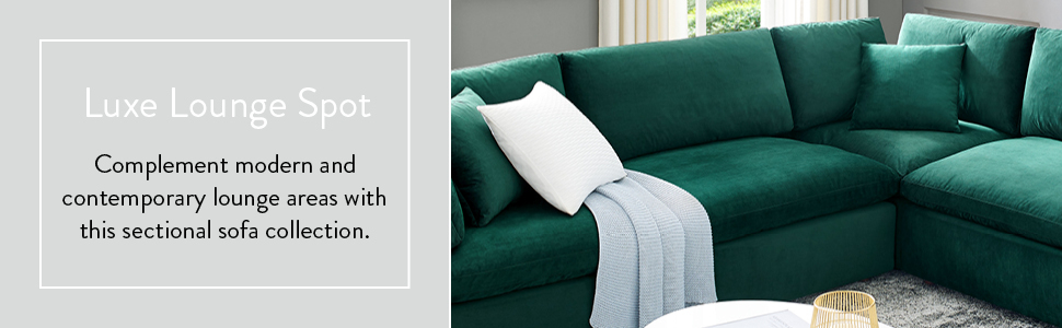 Amazon.com: Modway Commix 8-Piece Performance Velvet Sectional Sofa In ... in The Ultimate Guide to Caring for Your Modway Commix Performance Velvet Sofa