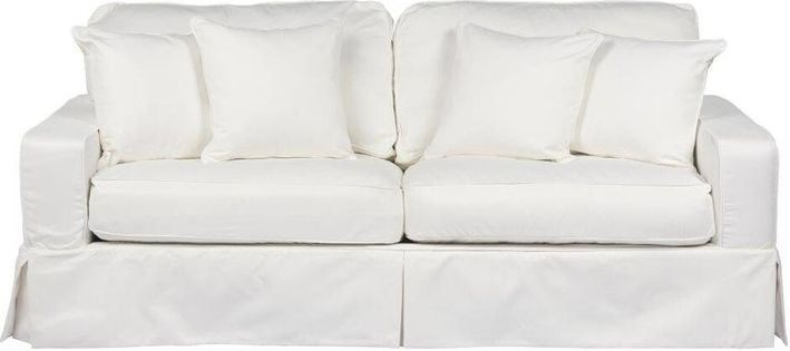 Americana White Box Cushion Slipcovered Sofa | 1Stopbedrooms In 2025 ... with regard to Understanding the Craftsmanship Behind the Americana Slipcovered Sofa
