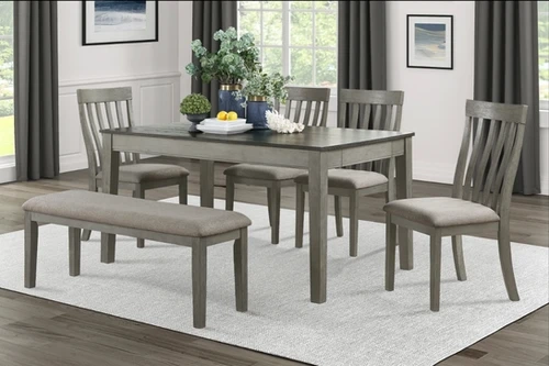 Armhurst Dining Set For 6 With Bench | Home + Patio Gallery throughout