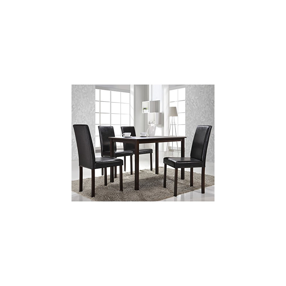 Baxton Studio 5-Piece Andrew Modern Dining Set | Universe Furniture regarding Understanding the Craftsmanship of Baxton Studio Dining Furniture