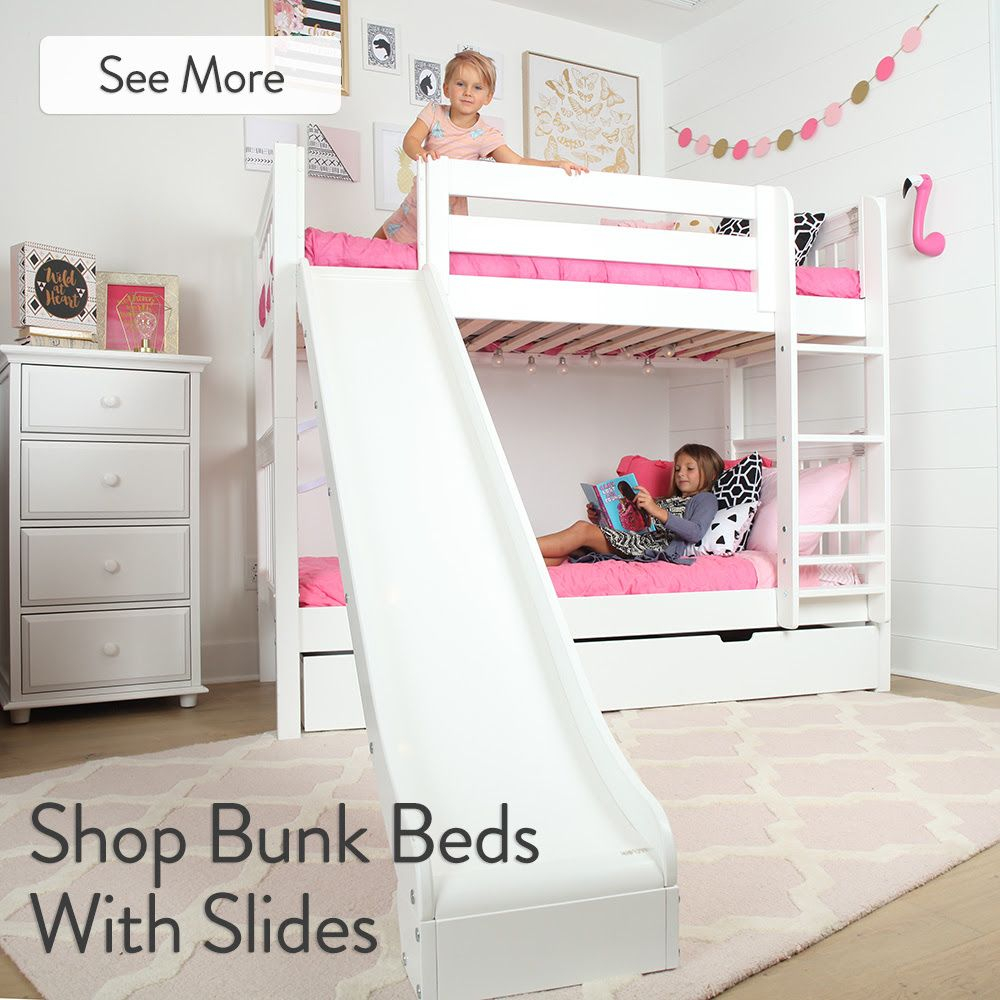 Beds With Slides | Bed With Slide, Bunk Bed With Slide, Loft Bunk Beds throughout The Benefits of a Loft Bed with Slide for Your Child's Room