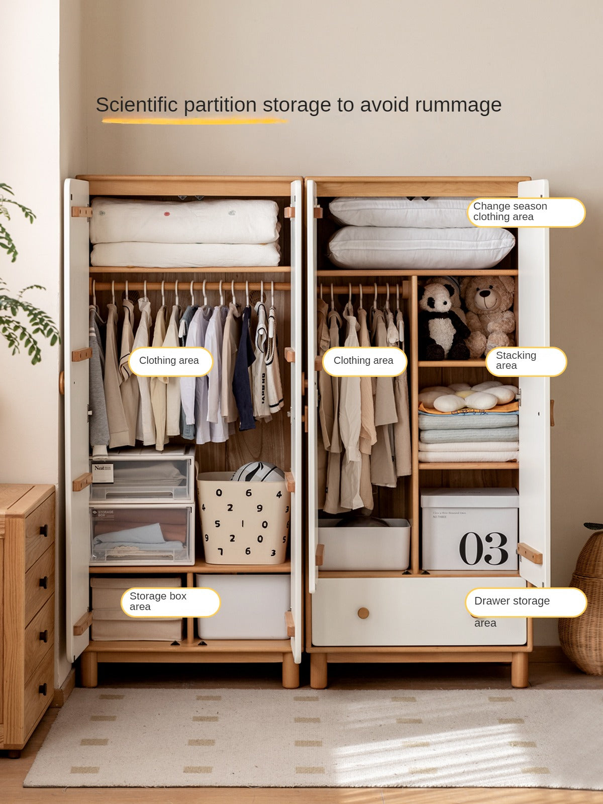 Beech Solid Wood Kids Wardrobe in Nurturing a Healthy Environment with Beech Solid Wood Kids Wardrobes