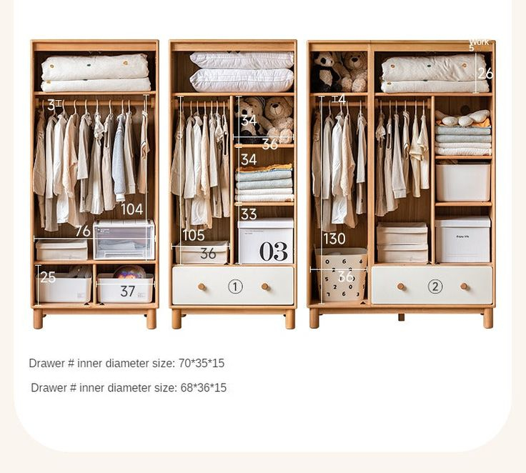 Beech Solid Wood Kids Wardrobe | Solid Wood Wardrobes, Solid Wood ... within Nurturing a Healthy Environment with Beech Solid Wood Kids Wardrobes