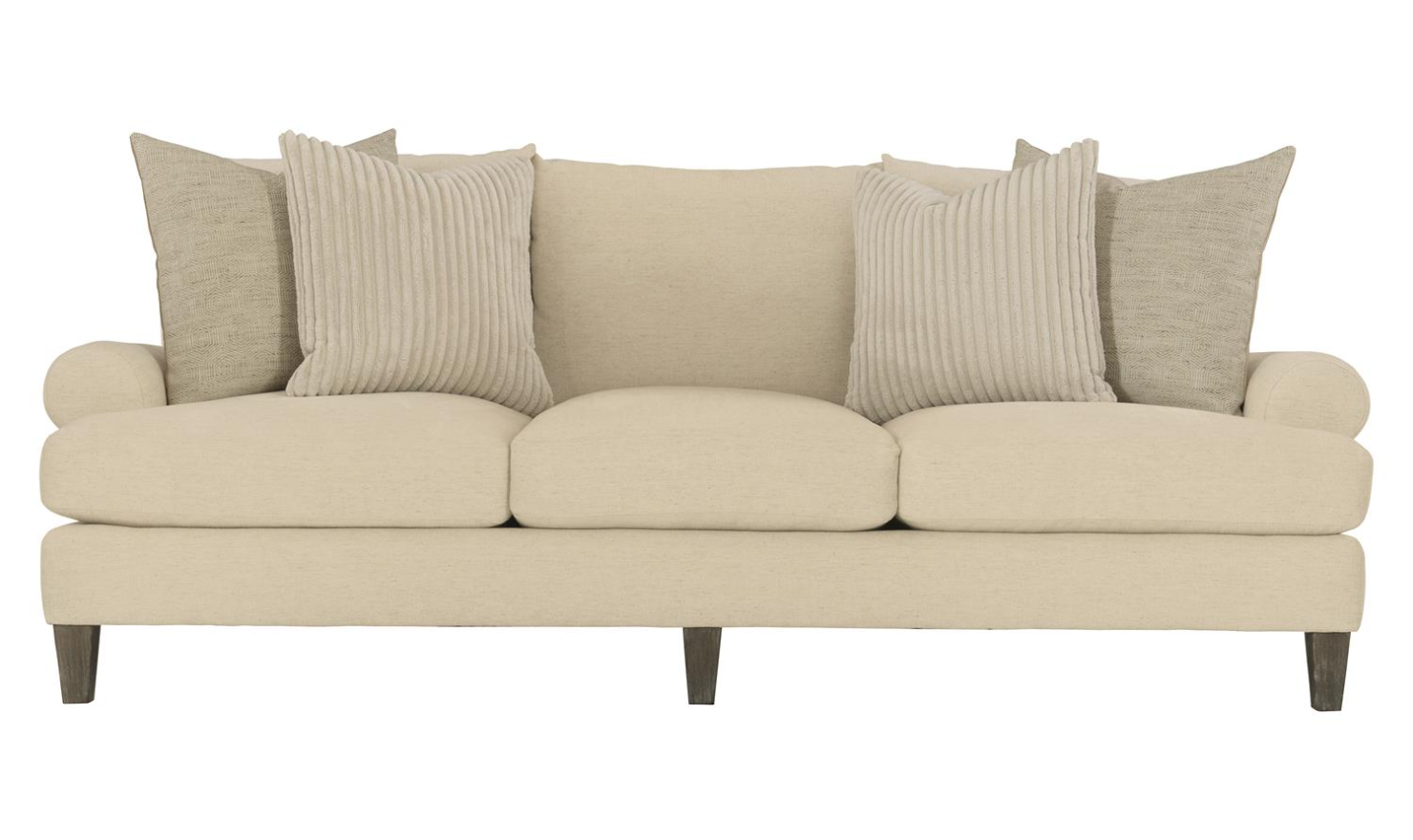 Bernhardt Isabella 3-Seater Fabric Sofa In Cream【2024】 with regard to Exploring the Comfort and Style of the Isabella 93" Beige Sofa