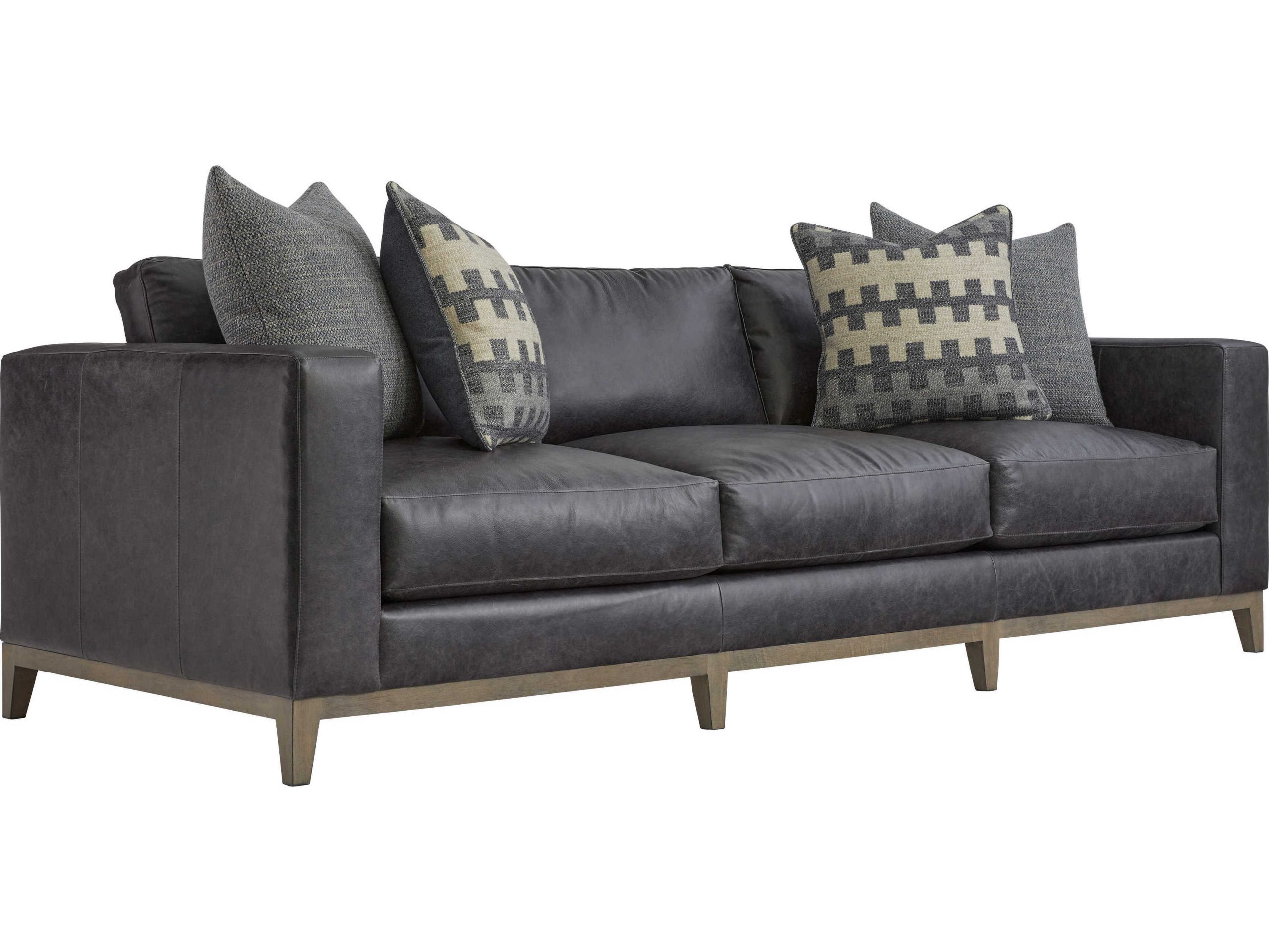 Bernhardt Noel Grey Leather Sofa | Bh7327Lo throughout Exploring the Enduring Appeal of the Bernhardt Noel Sofa