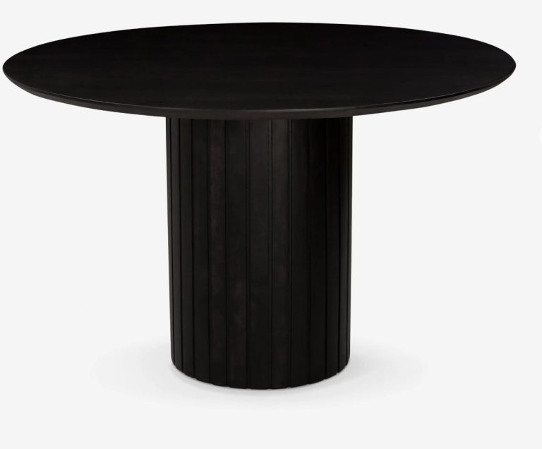 Best Black Round Dining Tables To Elevate Your Home (2023) - Happily ... with regard to