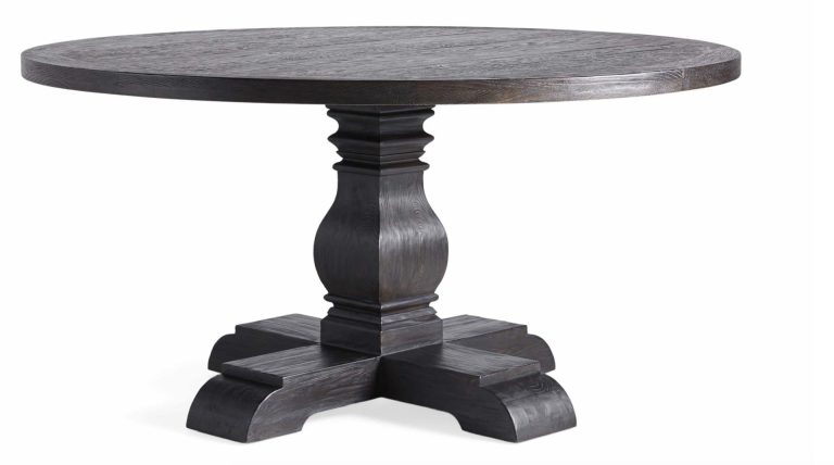 Best Black Round Dining Tables To Elevate Your Home (2023) - Happily ... within Understanding the Craftsmanship Behind the Oak-Black Round Dining Table