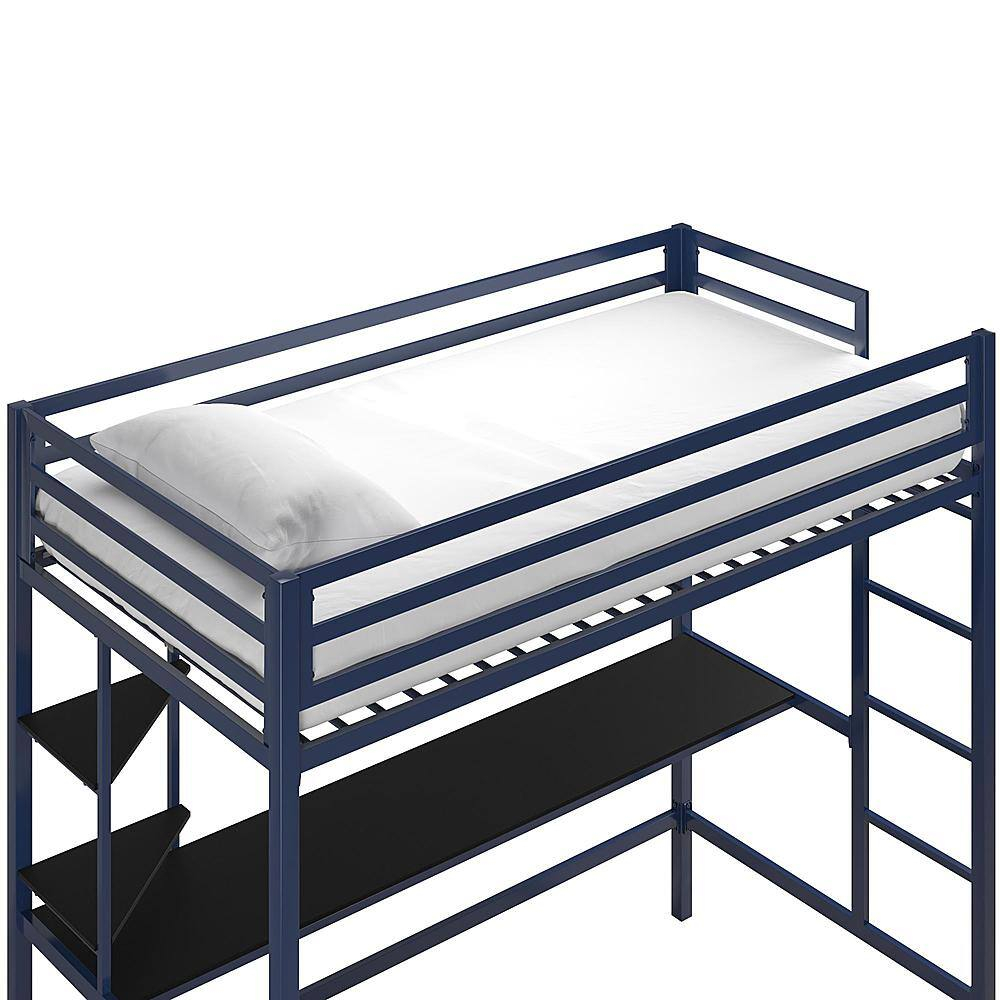 Best Buy: Dhp Novogratz Maxwell Metal Twin-Size Loft With Desk ... in