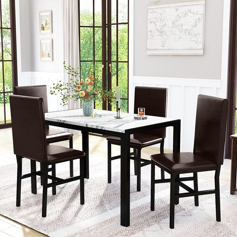Black Dining Sets - Bed Bath & Beyond throughout The Enduring Appeal of Black Dining Sets Exploring 3-Piece Options with Leather Chairs