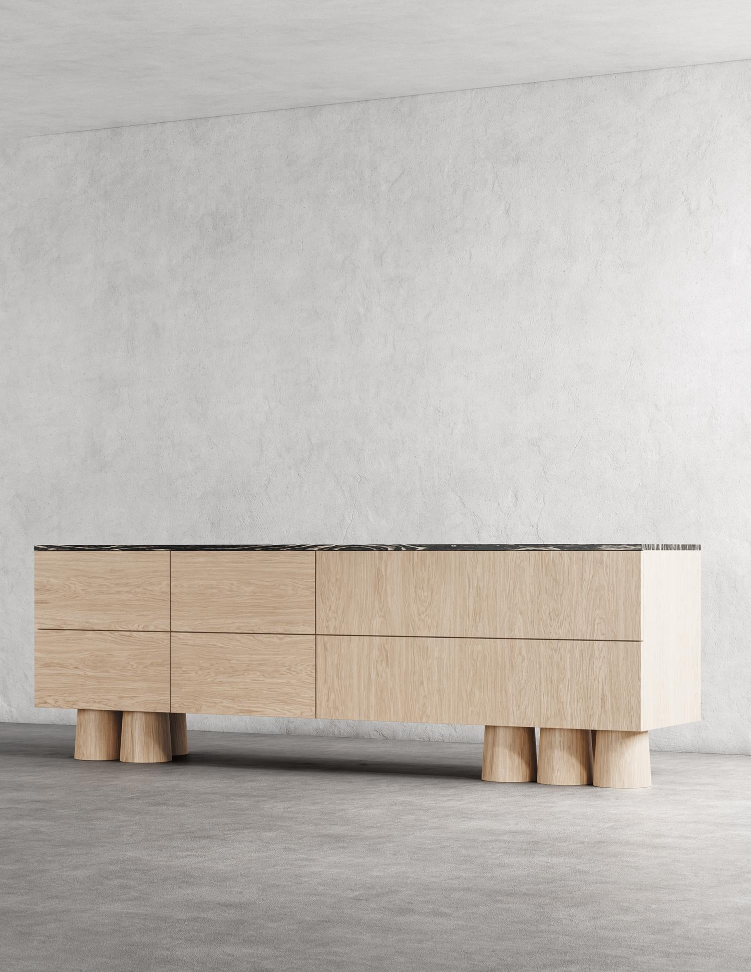 Bond Dresser - Modern 6 Drawer Nude Cathedral Oak + Exotic Black/White ... inside The Forest Green Bondi Dresser A Year Later My Honest Thoughts