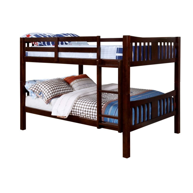 Bowery Hill Full Over Full Bunk Bed In Dark Walnut | Walmart Canada inside Creating Versatile Sleeping Solutions The Bowery Hill Bunk Bed Explained