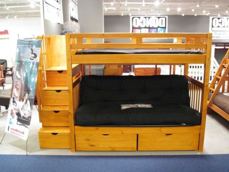 Maximizing Space The Glacier Country Bunk Bed Futon Solution