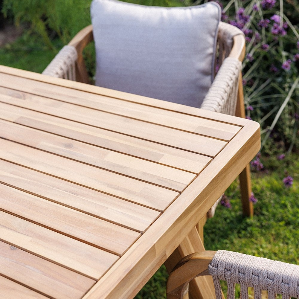 Buy Capri Six Seat Dining Set for Bringing Together Oak and Beige The Versatility of the Capri Dining Set