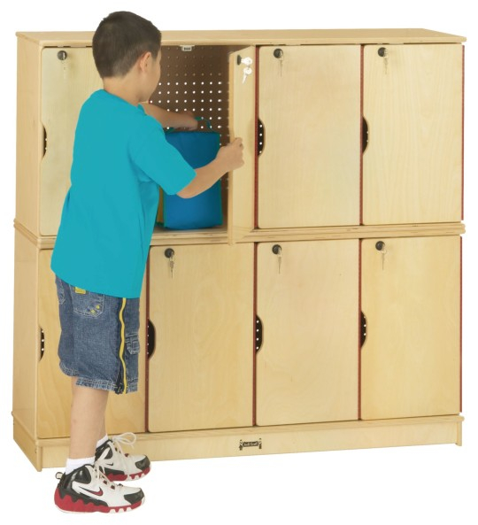 Buy Jonti-Craft® Double Stack Lockers (Two Rows Of Four) At S&S Worldwide within Exploring the Durability and Design of Jonti-Craft 2 Section Lockers