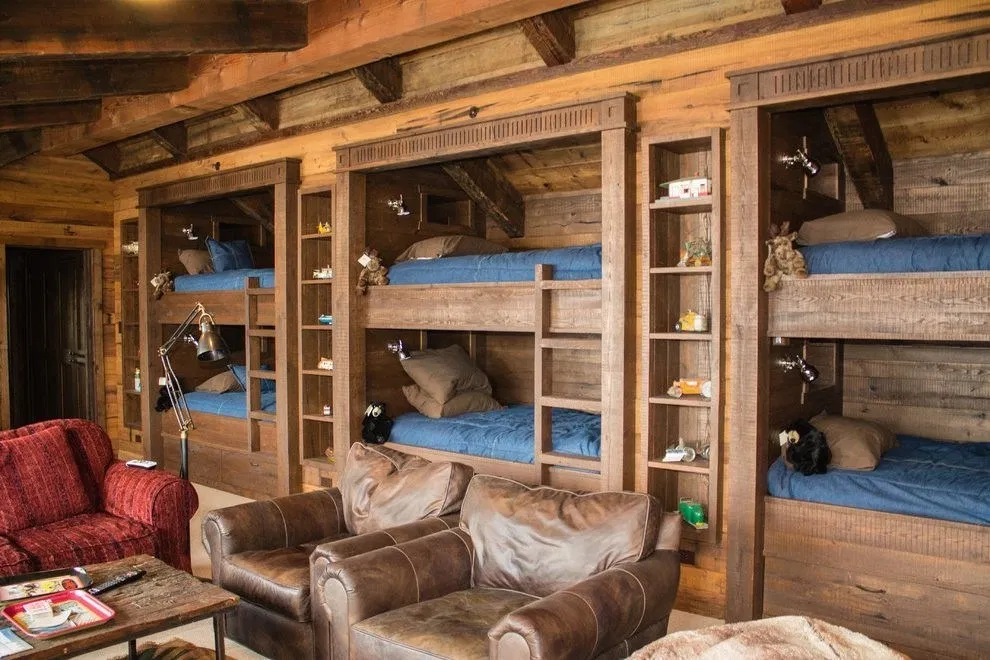 Cabin Camp (37) | Bunk Beds Built In, Built In Bunks, Cabin Bunk Beds with