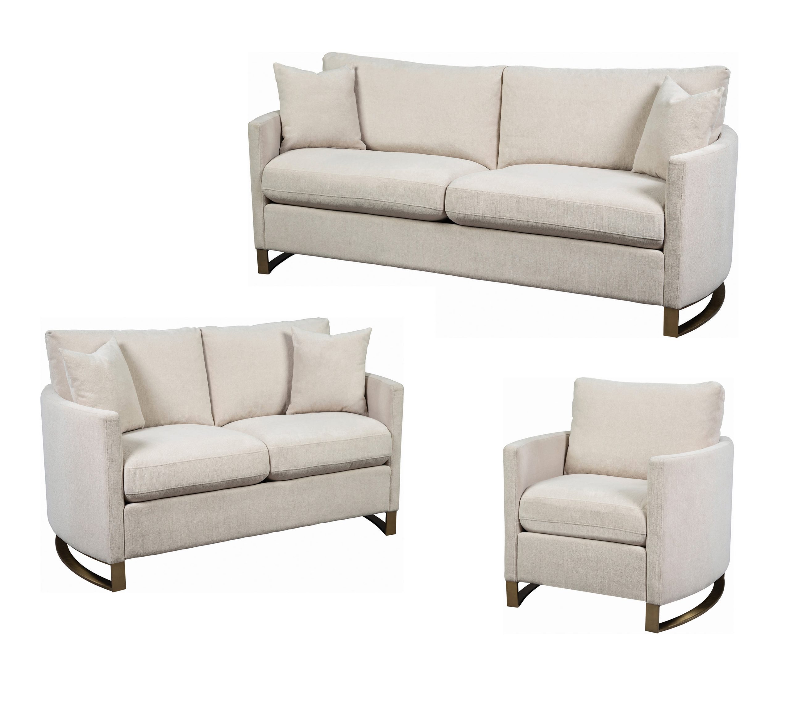 Cdecor Home Furnishings Ulrika Beige 3-Piece Track Arms Living Room Set ... intended for Understanding the Quality and Craftsmanship of the Haven Beige 3-Piece Set