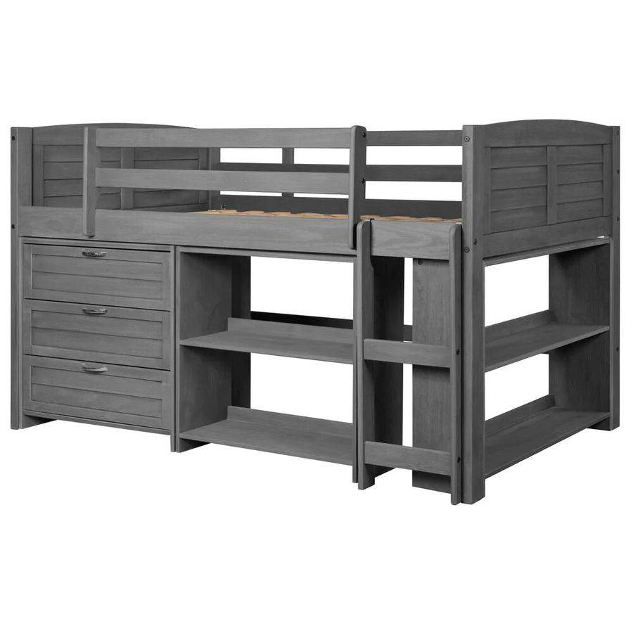 Choosing Loft Beds For Kids intended for Choosing the Right Loft Bed Key Features of the Gray Wood Model