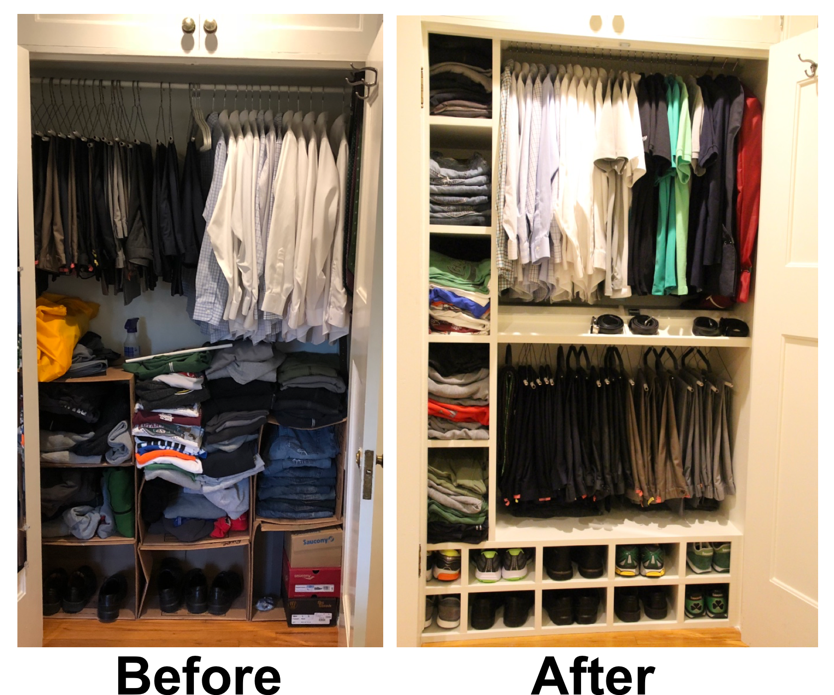 Closet Transformation - Fixing An Old Closet | Closet Transformation ... for