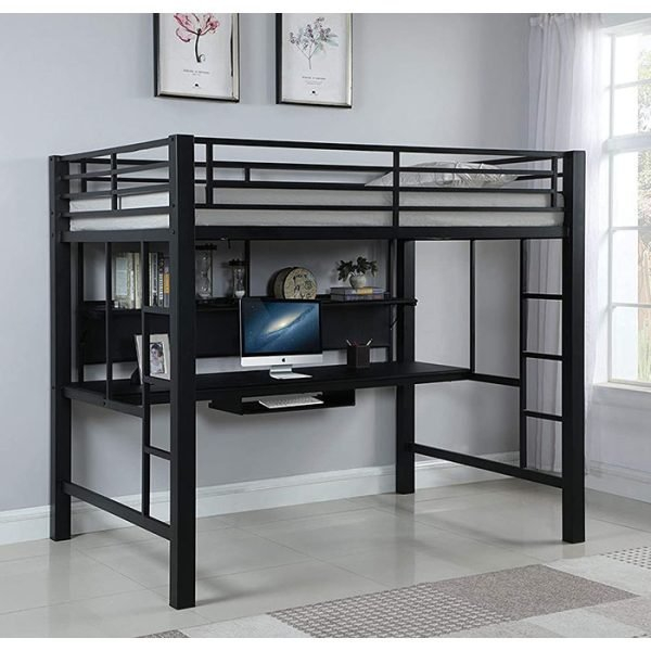 Coaster Avalon Loft Bed - Cabinet Murphy Beds throughout