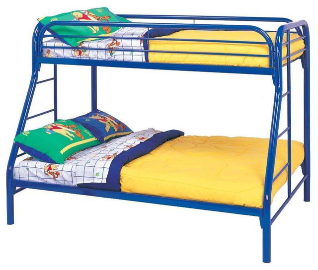 Coaster Youth Twin/Full Bunk Bed In Blue - Contemporary - Bunk Beds ... with regard to What Parents Love Most About the Emma Mason Julian Bunk Bed in Blue