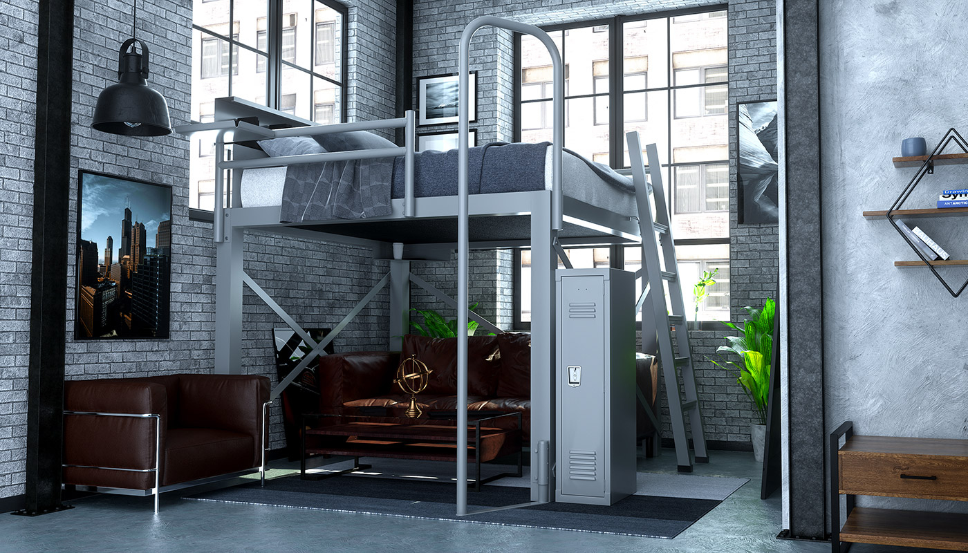 Comprehensive Guide To Choosing A Loft Bed - Adultbunkbeds.com within Choosing the Right Loft Bed Key Features of the Gray Wood Model