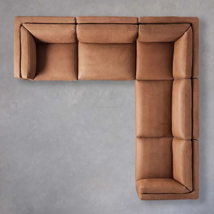Contemporary Style L Shaped Leather Sofa Set For Modern Living Room intended for