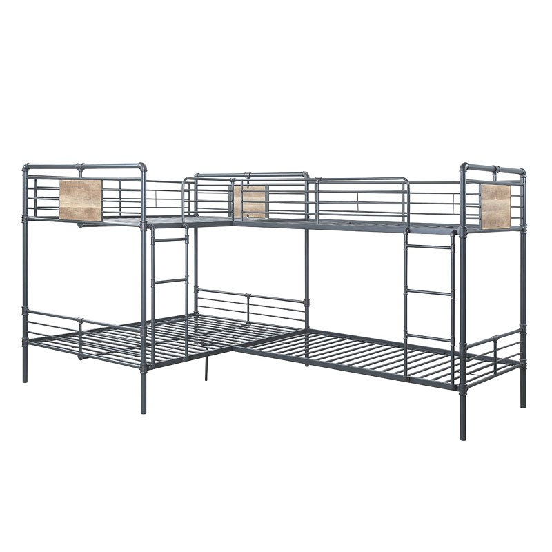 Cordelia Twin Over Full L-Shape Bunk Bed By Acme Furniture | Furniturepick intended for Navigating the ACME Cordelia Twin Loft Bed Installation Process