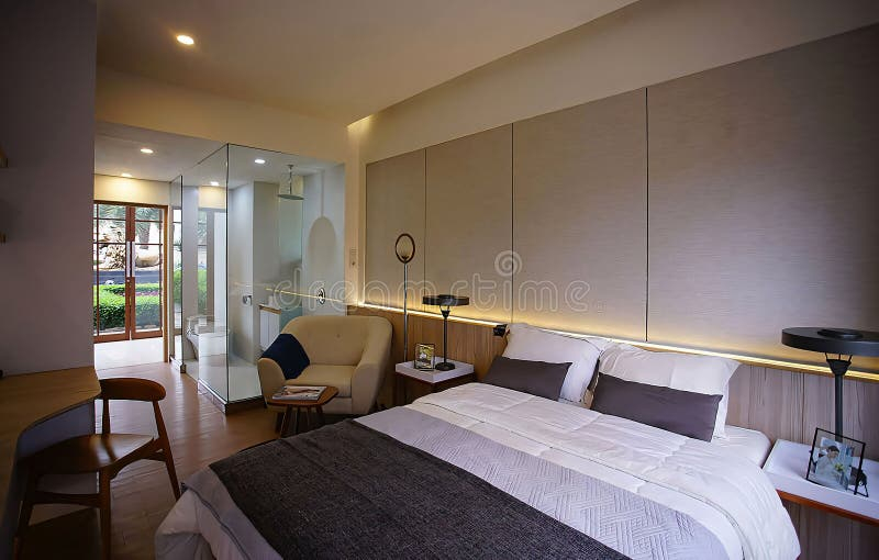 Cozy Comfort Bedroom Featuring Bed And Modern And Luxurious Decor ... for Creating a Cozy and Functional Youth Bedroom with the San Mateo Chest