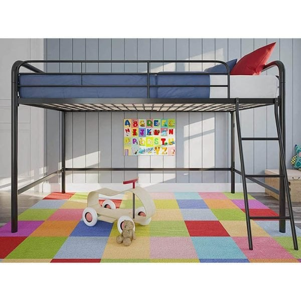Dhp Jett Junior Twin Metal Loft Bed - Cabinet Murphy Beds in