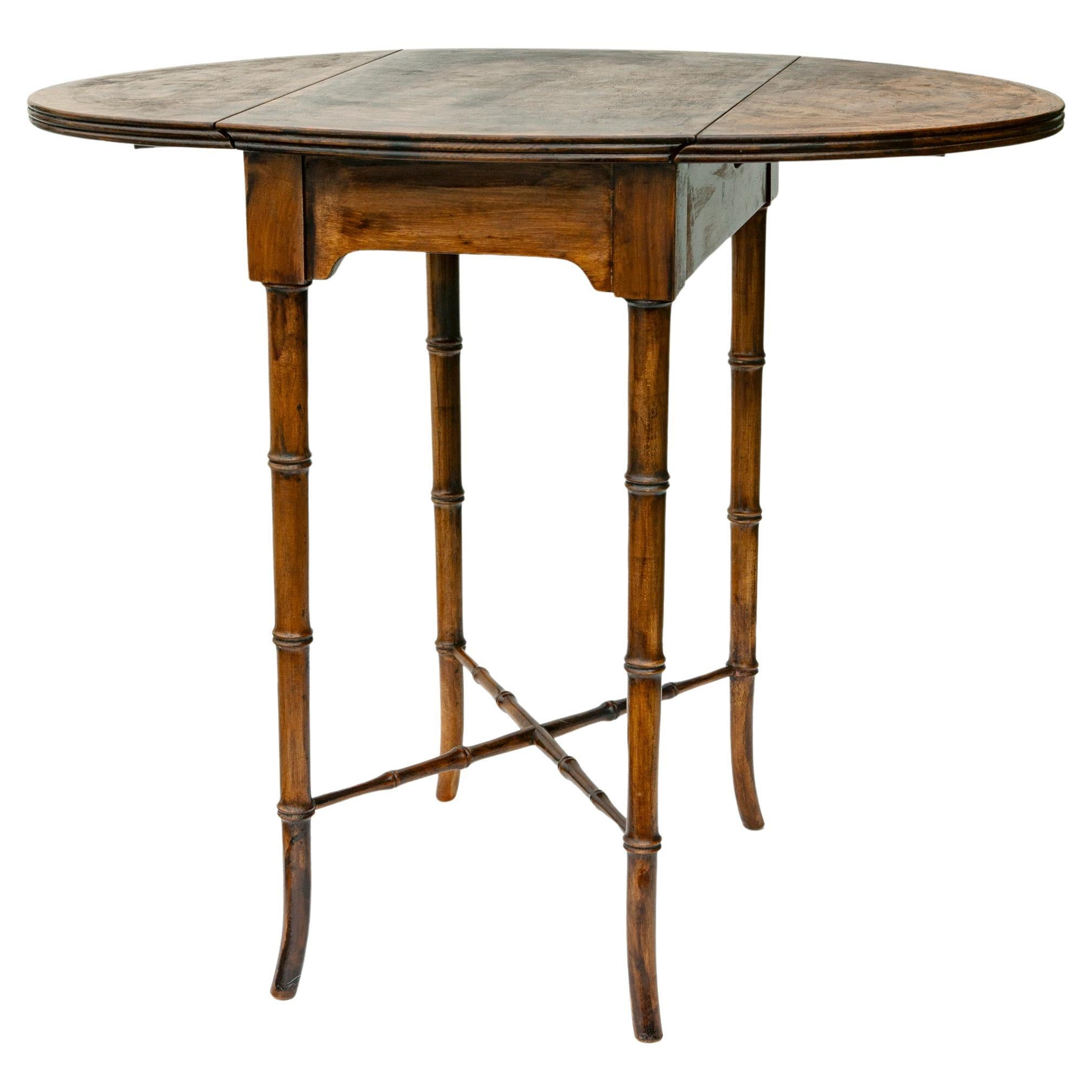Diminutive Drop Leaf Table By Baker Furniture Company For Sale At 1Stdibs throughout The Enduring Appeal of Drop Leaf Tables Why This Set is a Timeless Choice
