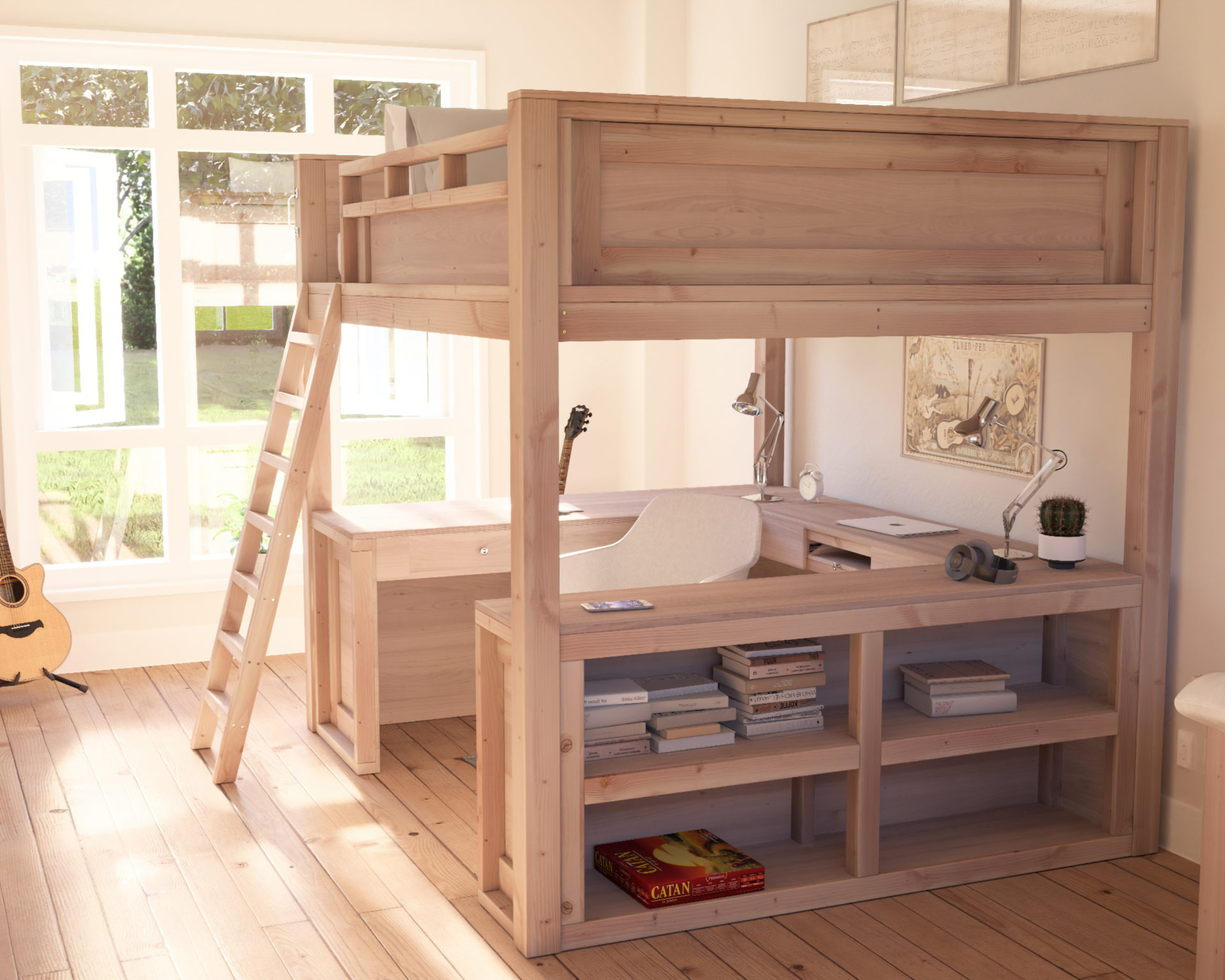 Diy Queen Loft Bed: Step-By-Step Pdf Instructions For Creating Your ... for