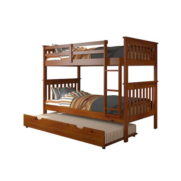 Donco Kids Brown Light Espresso Twin Over Twin Mission Bunk Bed With ... within Beyond the Basics Choosing the Best Mission Bunk Bed with a Trundle for Your Family