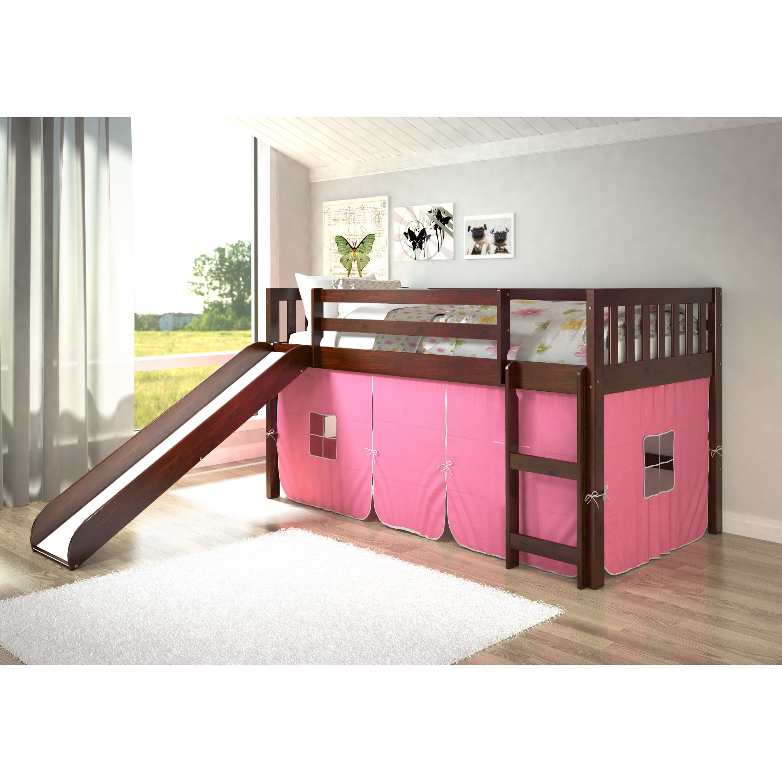 Donco Kids Mission Twin Low Loft Bed & Reviews | Wayfair pertaining to