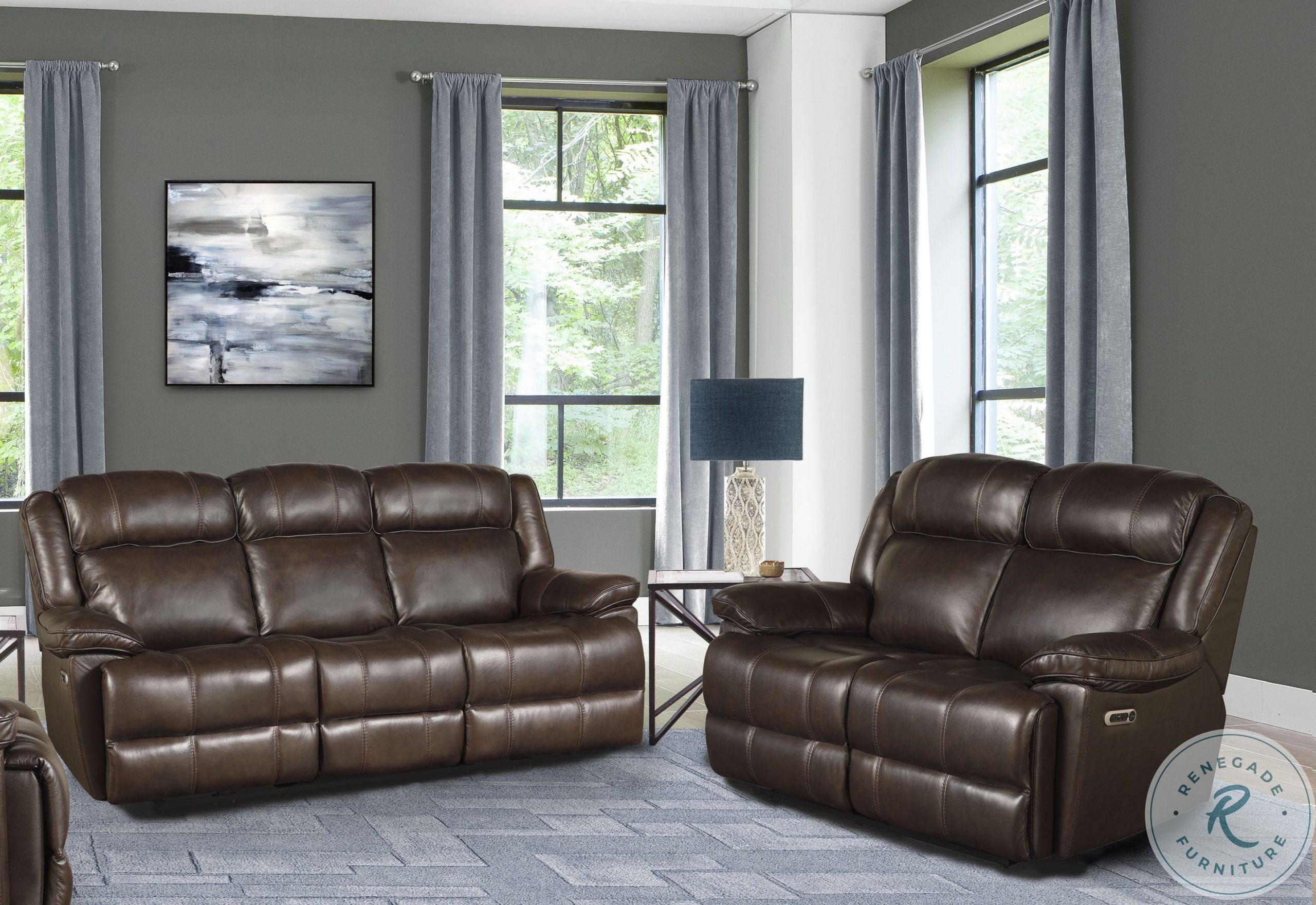 Eclipse Florence Brown Power Reclining Sofa From Parker Living ... in