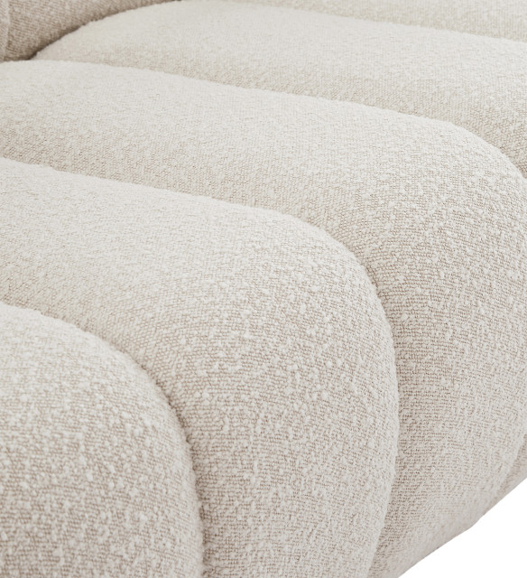 Elijah Boucle Fabric Upholstered Chair - Transitional - Armchairs And ... intended for The Durability and Comfort of Cream Boucle Fabric on the Elijah Sofa