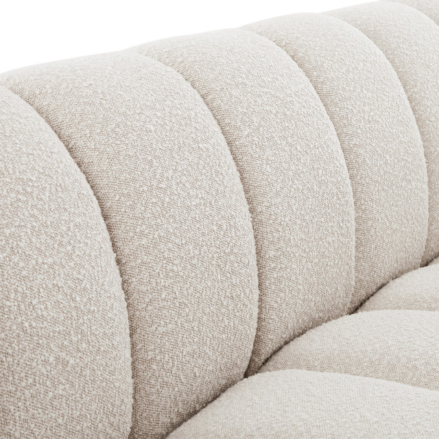 Elijah Boucle Fabric Upholstered Chair - Transitional - Sofas - By ... pertaining to The Durability and Comfort of Cream Boucle Fabric on the Elijah Sofa