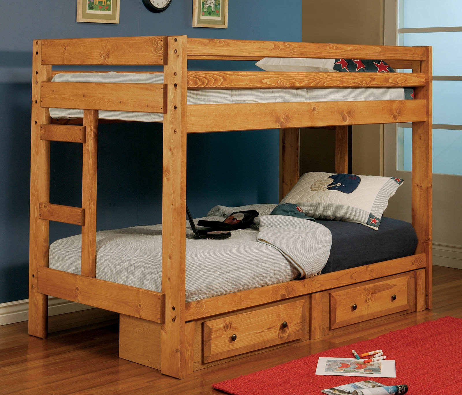Emma Mason Signature Lesley Twin/Twin Bunk Bed W/ Underbed Storage ... throughout What Parents Love Most About the Emma Mason Julian Bunk Bed in Blue