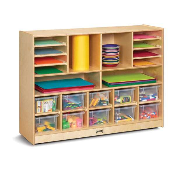 End Classroom Clutter With Jonti-Craft Deluxe Sectional Cubbie-Tray ... with regard to
