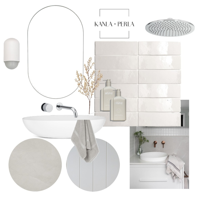 Ensuite ~ The Seamist Project "Pool House" Interior Design Mood Board ... inside