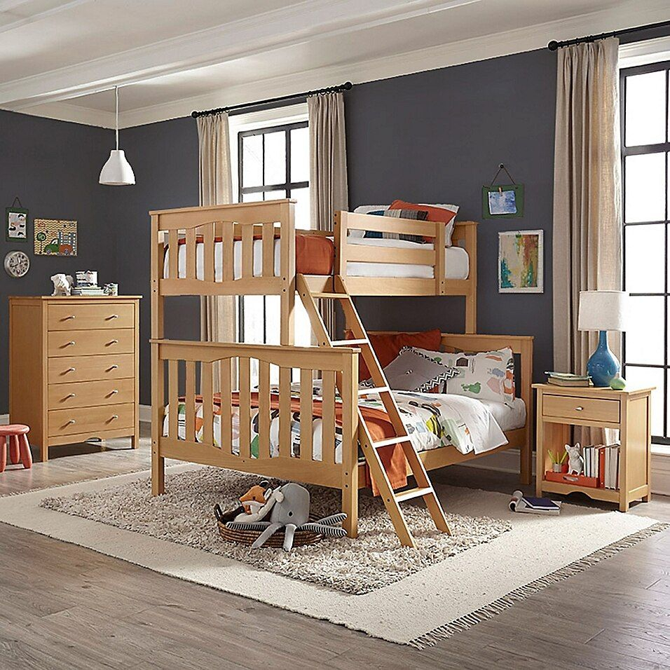 Epoch Seneca 3-Piece Twin Over Full Bunk Bed Set In Natural | Buybuy ... regarding