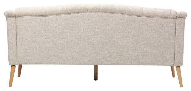 Erin Contemporary Tufted Fabric 3 Seater Sofa - Midcentury - Sofas - By ... with