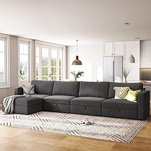 Exploring Comfort And Versatility: Our Honbay Sectional Review - Yonohome with Exploring the Comfort and Style of the Furniture of America Delbi Gray Sectional