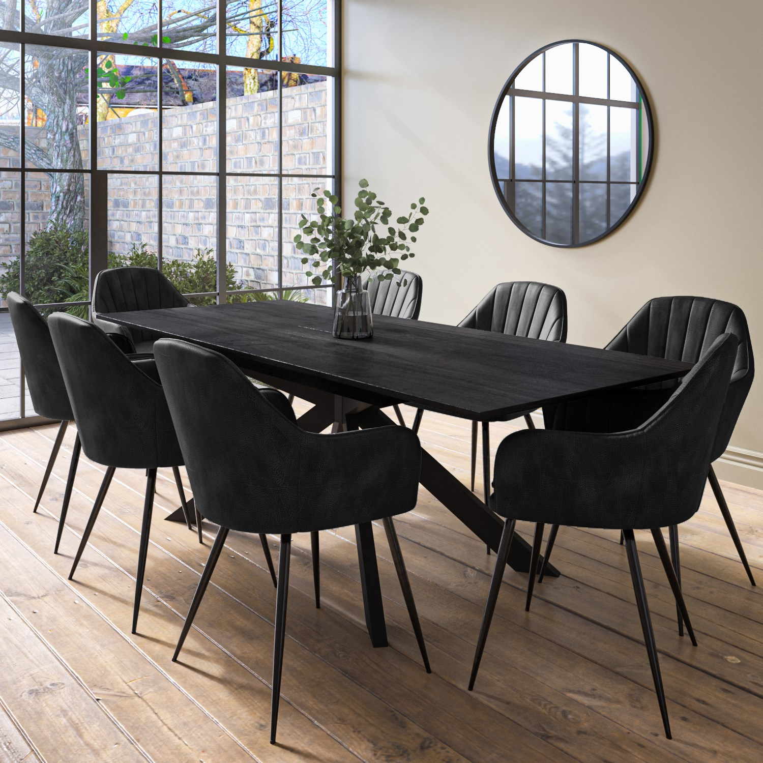 Extendable Dining Sets - Furniture123 for The Enduring Appeal of Black Dining Sets Exploring 3-Piece Options with Leather Chairs