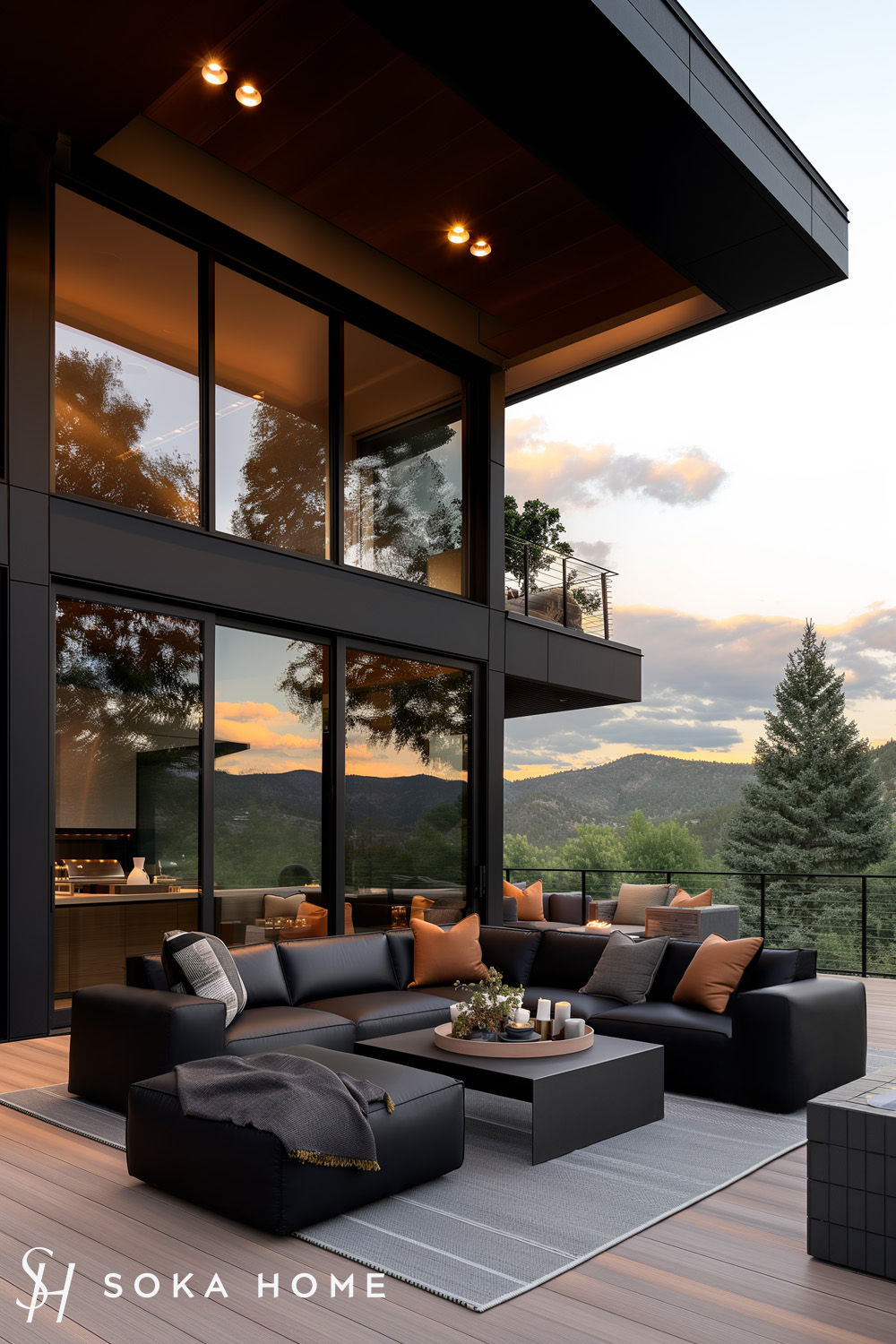 🌟 Elevate Your Living Space! 🖤🛋️ | Leather Modular Sofa, Dark Brown ... pertaining to