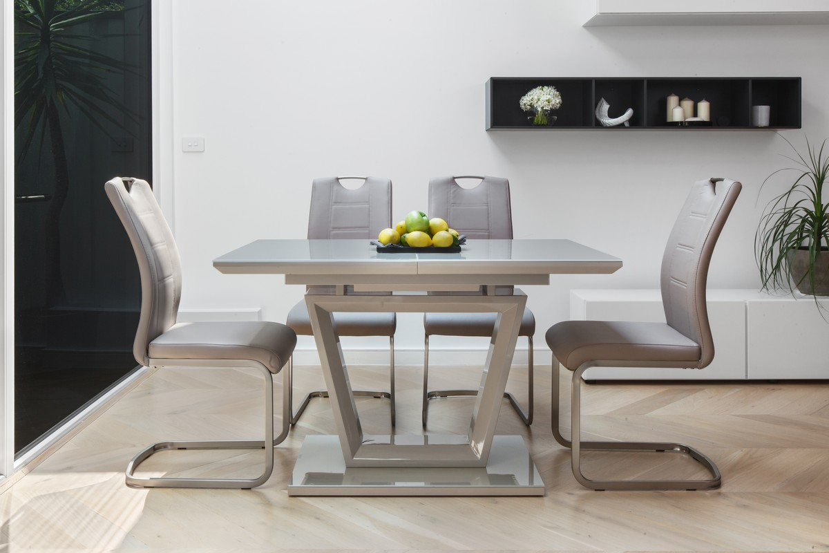 Falcon Extension Dining Table Cappuccino Buy In Australia - Vetro throughout