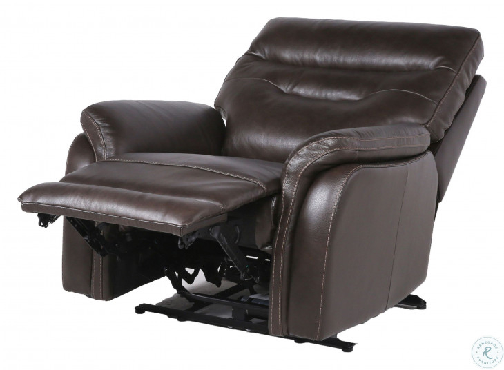 Fortuna Dark Brown Power Recliner From Steve Silver | Coleman Furniture intended for