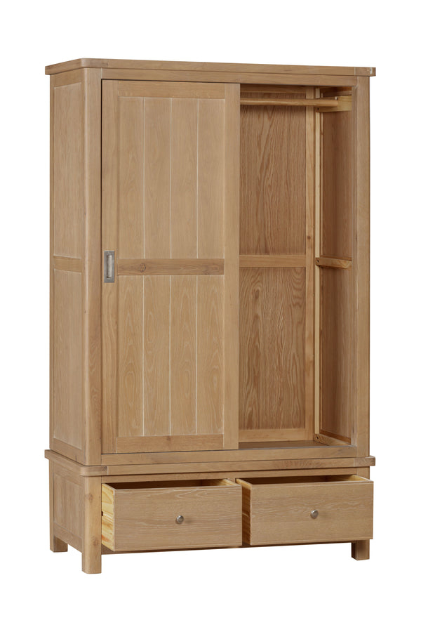 Foxington 2-Door Oak Wardrobe with