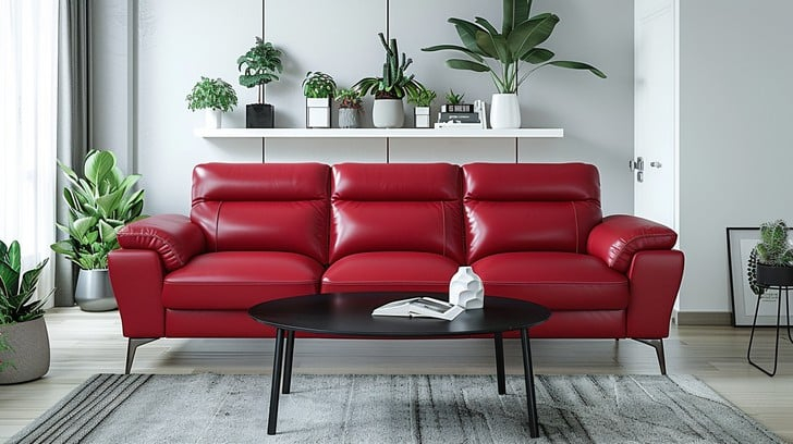 Free Elegant Red Sofa Image | Download At Stockcake with regard to