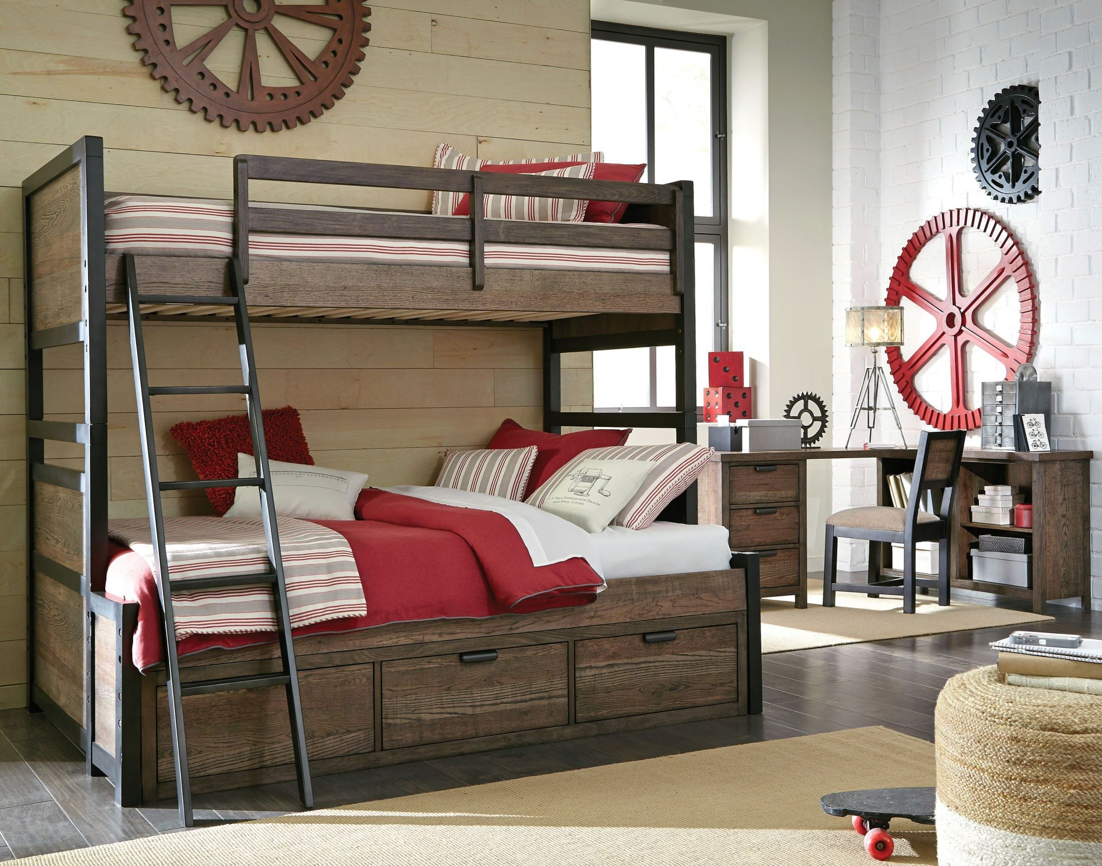 Fulton County Tawny Brown Bunk Bedroom Set From Legacy Kids | Coleman ... throughout
