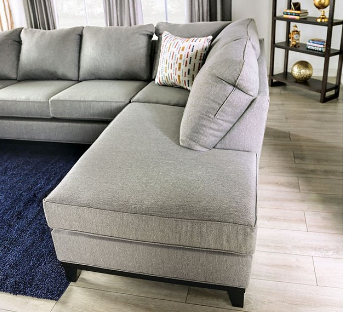 Furniture Of America Foa | Sm1118 Lantwit Sectional Sofa In Light Gray ... inside